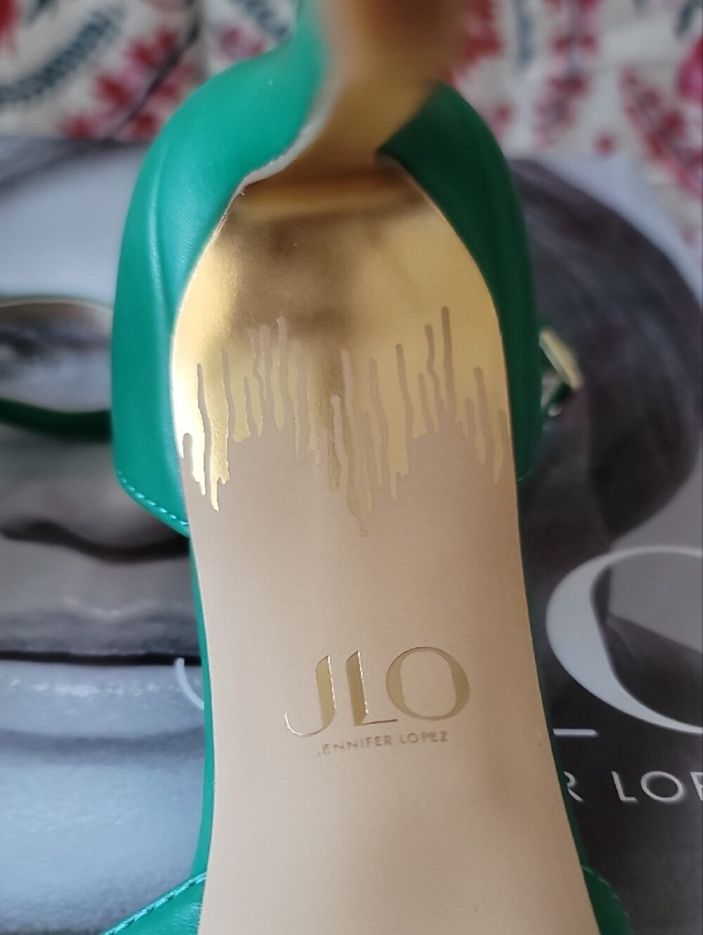 NWT J Lo Whimsgoth Emerald Open Toe Ankle-Strap Platform Stiletto Heel - Picture 9 of 14